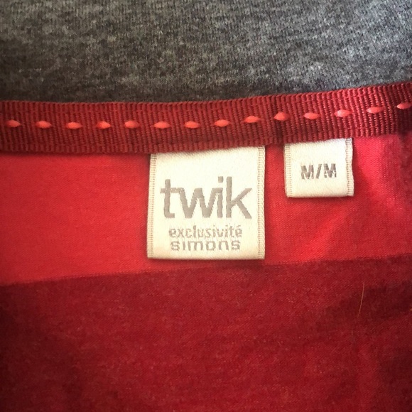 TWIK BY SIMONS red striped sweater - Picture 2 of 4